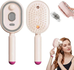 Electric Steaming Hair Straightener Brush Electric Spray Air Cushion