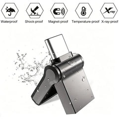 Mini 512GB OTG USB Flash Drive USB 3.0 Type C For iPhone iPad 32G 128GB 256GB Pendrive Samsung Android Laptop Memory Phone Stick