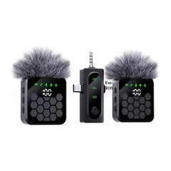 Wireless Lavalier Microphone for Camera,iPhone,Android,Video Recording  Microphone Reverb Sound Podcast Noise Reduction Clip Mic