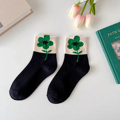 New Women Socks Korean Style Flower Trend Casual Cotton Socks Girls Frilly Ruffle Cute Sweet Breathable Kawaii Crew Socks Girls
