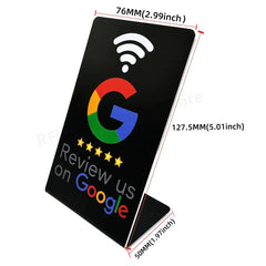 NFC Stand 13.56MHz Programmable Google Reviews NFC Stand Table NT/AG215 504 Bytes Google Review Display NFC Card Reviews Stand