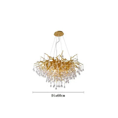 American Luxury Crystal Ceiling Chandelier Modern Art Living Dining Bedroom Hanging Lamp Hotel Hall Home Decor Pendant Lights