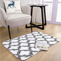 VIKAMA 50x80cm Red Wedding Carpet, Plush Bedroom Bedside Blanket, Proposal, Valentine's Day Party Decoration, Welcome Doormat