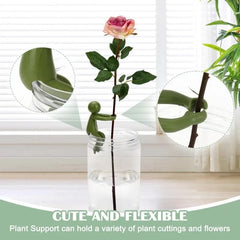 3pcs Plant Figurine Support Frame Cute Plant Stand Plastic Greenhouse Layout Fixed Rod Indoor Flower Plant Vine Climbing Bracket