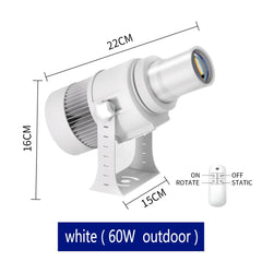 Custom Led HD Gobo Logo Projector Indoor Outdoor Ip67 Waterproof Rotating Advertising Image Projection Light For Floor Wedding
