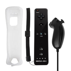 Controller for Nintendo Wii, Wii Remote with Silicone Case and Strap Compatible with Nintendo Wii/Wii U/Wii Mini with Motion