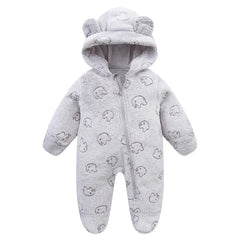 Newborn Baby Clothes Flannel Autumn Winter Baby Boys Girls Rompers Cartoon Newborn Bodysuit Soft Warm Jumpsuit for Babies 0-12M