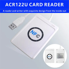 ACR122U RFID IC Smart Card Reader Contactless Writer Copier Duplicator Writable Clone NFC USB S50 13.56mhz M1 Card Copier