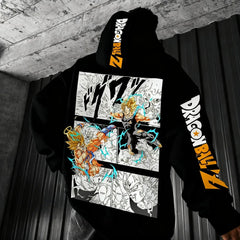 Dragon Ball Comics Co Branded Printed Hoodie Men's and Women's Autumn/Winter New Loose Casual Harajuku Parent-child Sweater Top