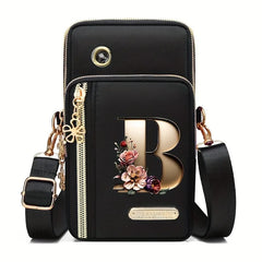 Huaben Letter Z Printed Fashion Casual Messenger Bag Change New Nylon Cloth New Mobile Phone Bag Women's Bag
