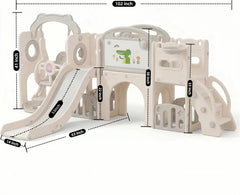 12-In-1 Toddler Playground Gym Playset - Indoor Outdoor Swing Set with