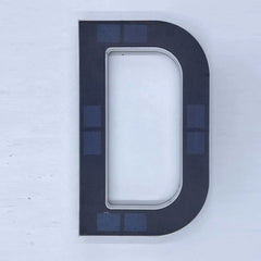 LED Solar House Number Light Waterproof Address Sign Modern Light Sensor Door Plate for Outdoor Home Yard Wall Decoration Use