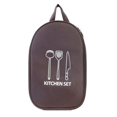 Camping Kitchen Utensil Organizer Bag, Waterproof Travel Storage Pouch