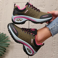 Fashionable Women's Black Genuine Leather Sports Shoes  Breathable and Comfortable Sports Shoes Suitable for Daily Use Exercise