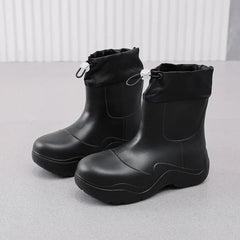 2025 New Women Rain Boots Autumn Platform Shoes Waterproof Kitchen Shoes Comfortable Female Ankle Boot EVA Windproof Women Boots