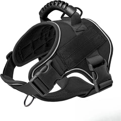 Explosion-Proof Tactical Dog Harness - Training and Outdoor Activity Vest for Doberman Pinschers and Small/Medium/Large Breeds