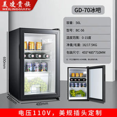 Foreign Trade Hotel Room 110V American Standard Minibar Wine Cooler Electric Stainless Steel 36L Refrigerated Storage Cabinet