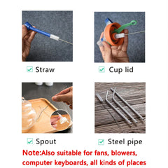 1-500Pcs Nylon Straw Cleaning Brush Pipe Cleaner Stainless Steel Drinking Straws Cleaning Brush for Tube Sippy Cup Pipe Spray