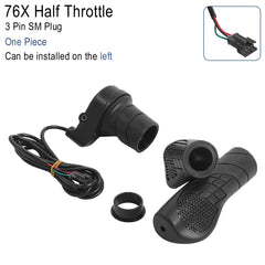 Ebike 76X Half Twist Throttle Electric Bike Speed Throttle 24V 36V 48V 60V 72V WP/SM E-Bike Part for Electric Scooter