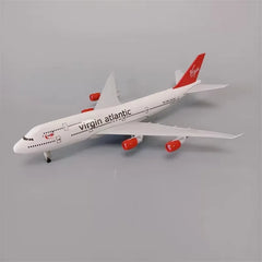 20cm Model Plane British Virgin Atlantic B747 Airlines 747 Diecast Airplane Toy For Boys Alloy Metal Model Aircraft W Wheels