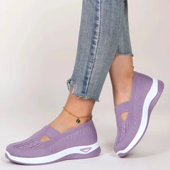 Spring new women's sports shoes, fashionable, breathable, lightweight, non-slip, wear-resistant, casual sports shoes, flat shoes