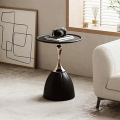 small apartment European wrought iron corner table balcony mobile coffee table bedroom bedside small round table sofa edge table