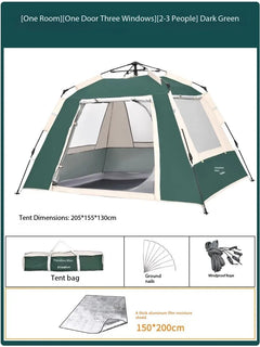 캠핑용품 땡처리 6-8 Person Camping Equipment Tent Waterproof Windproof Sun Shelter Instant Setup Family Tent for Outdoor