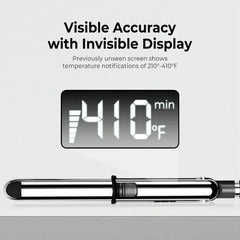 2-in-1 Straightener & Curler: 1-Inch Ceramic Ionic Flat Iron with Rapid Heating Technology; Anti-Frizz and Anti-Scald Design