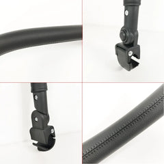 Stroller Armrest For Bugaboo Butterfly 2022~2026 V1/V2 Buggy Bumper Bar With Leather Cover Adjustable Baby Pushchair Accessories