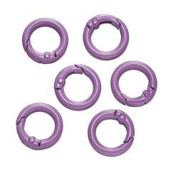 5Pcs Colorful  O Ring Spring Clasp Openable Round Carabiner Keychain Clips Hook Dog Chain DIY Jewelry Buckle Connector