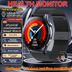 2026 New Smart Watch NFC ECG+PPG Blood oxygen Uric Acid Blood Pressure Sapphire Smartwatch Men For Android iOS Smart watch men