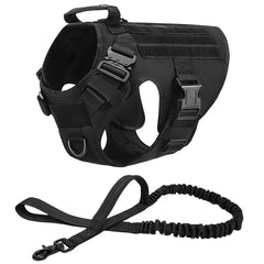 CANBOUN Tactical Military Vest Pet German Shepherd Golden Retriever Tactical Training Dog Harness And Leash Set For All Breeds D
