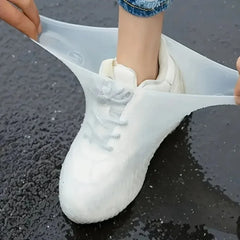 Shoe Waterproof Cover 1 Pair of Outdoor Rubber Rain Boot Covers Silicone Waterproof Shoe Covers Rainy Day Shoe Covers Shoes Gear