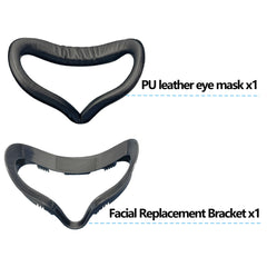 For Oculus Quest 2 Face Cover PU Cushion Facial Interface Accessory Kit with Eye Pads For Enhanced Comfort During VR Use