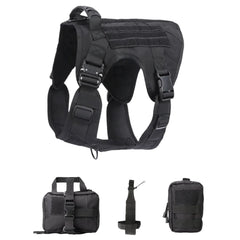 Tactical Military Vest Pet German Shepherd Golden Retriever Tactical Training Dog Harness and Leash Set For All Breeds Dogs