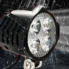 E-Bike 12V 24V 36V 48V 60V 72V Electric Bicycle Light with Horn Waterproof IPX4 Headlight Horn Set Front Headlight Horn Set