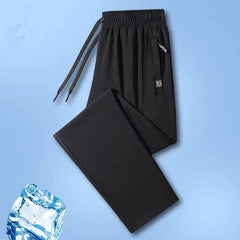 New High-quality Ice Silk Casual Comprehensive Training Pants Two-piece Summer Men's Sweat Absorbing Quick Drying Leggings