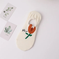 New Women Socks Korean Style Flower Trend Casual Cotton Socks Girls Frilly Ruffle Cute Sweet Breathable Kawaii Crew Socks Girls
