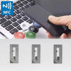 10pcs NFC Chip Ntag213 Sticker Wet Inlay 13.56MHz RFID NTAG 213 Label Tag Adhesive Label for All NFC Enabled Phone Available