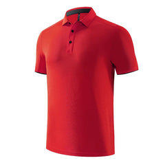 Quick Dry Men's Sports Polo Shirt Golf Wear Summer Gym Fitness Training Clothing Comfortable Breathable Shirts