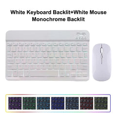 10inch Backlight Bluetooth Keyboard Mouse for IOS Android Windows