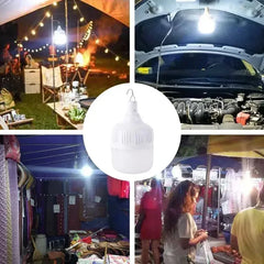 Portable Outdoor BBQ Camping Lights USB Rechargeable Lamp LED Emergency Bulb Hook High Power Tents Lantern Night Lights Bulb