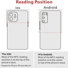 NFC tag Ntag215 black keychain rewritable NFC business card programmable 504 byte memory,compatible with Android and iPhone