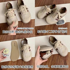 Careaymade-Genuine Leather Women's Shoes, Soft Sole Comfortable Casual