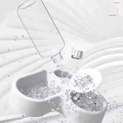 Automatic Water Dispenser For Cats Dogs Pets Feeding Bowl Heart-shaped Automatic Drinking Self Refilling Saving Space Dual-use
