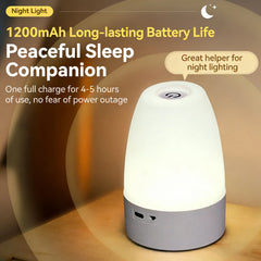 Touch LED Lights Dimmable LED Night Light Remote Control USB Rechargeable Led Table Light 3 Colors Night Lamp For Kids Gift