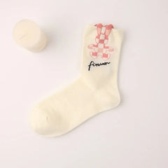 New Women Socks Korean Style Flower Trend Casual Cotton Socks Girls Frilly Ruffle Cute Sweet Breathable Kawaii Crew Socks Girls