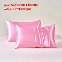 2pcs Satin Pillowcase for Skin and Hair, Satin Pillow Cases Set of 2