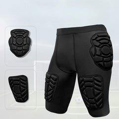 Impact Resistant Goalkeeper Clothing- Men's Compression Jersey & Shorts for Football Basketball Sports