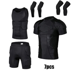 Sports Honeycomb Anti-Collision Suit Anti-Collision T-Shirt Shorts Football Cycling Sports Protective Gear